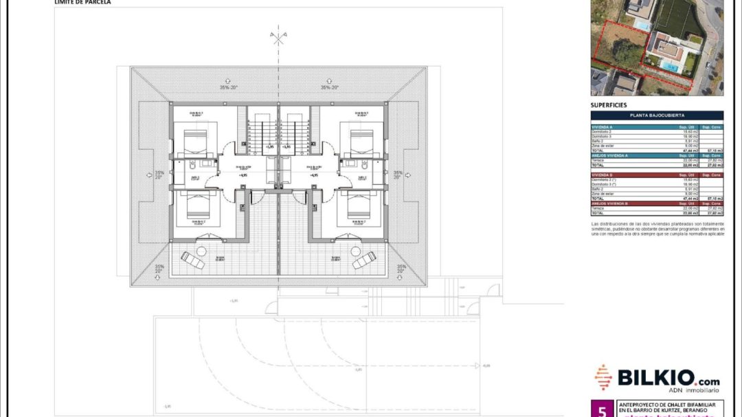 5. BERANGO Chalet Kurtze (avance de plantas) julio 2024 PLANTA BAJOCUBIERTA